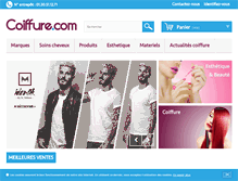 Tablet Screenshot of coiffure.com
